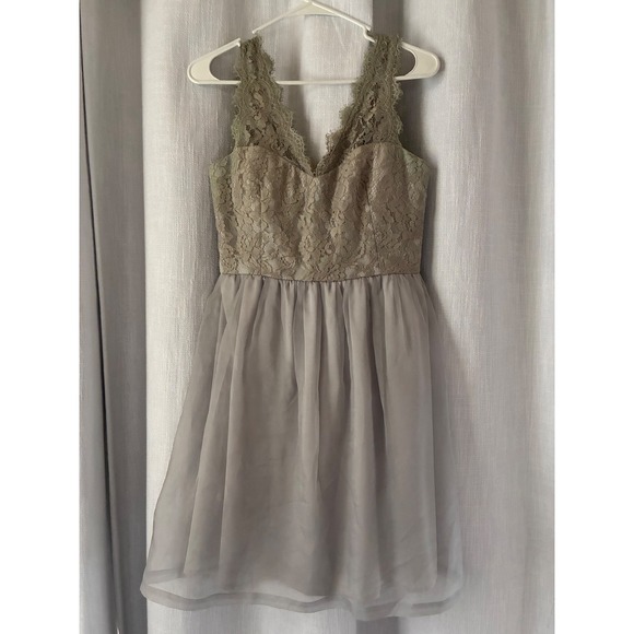 BHLDN Dresses & Skirts - Anthropologie BHLDN McGinn Claudine Gray Dress size 4